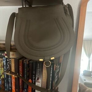 Olive Green Chloe Medium Marcie Saddle Bag